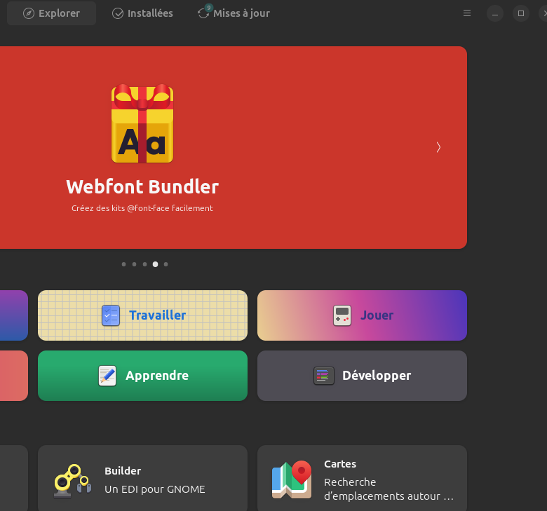 Ajouter Flatpak et le magasin d'applications GNOME associé sur Ubuntu