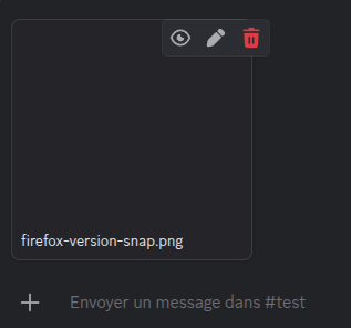 Glisser et déposer ne fonctionne pas avec la version Snap de Discord
